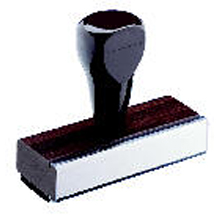 3/4 x 2 1/2 Traditional Rubber Hand Stamp