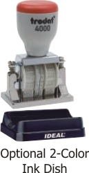 4000-B Die Plate Dater with Optional Dish