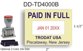 4000-B Die Plate Dater with Optional Dish