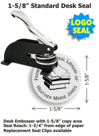 1-5/8 diameter - desk embosser