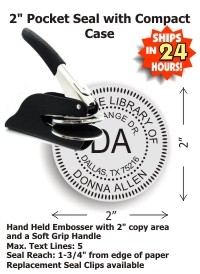 2 diameter - pocket embosser